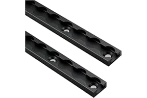 VanEssential 72" Venture Track T-6 Aluminium L-Track Black Anodized (Rectangle Profile) - 2 Pack