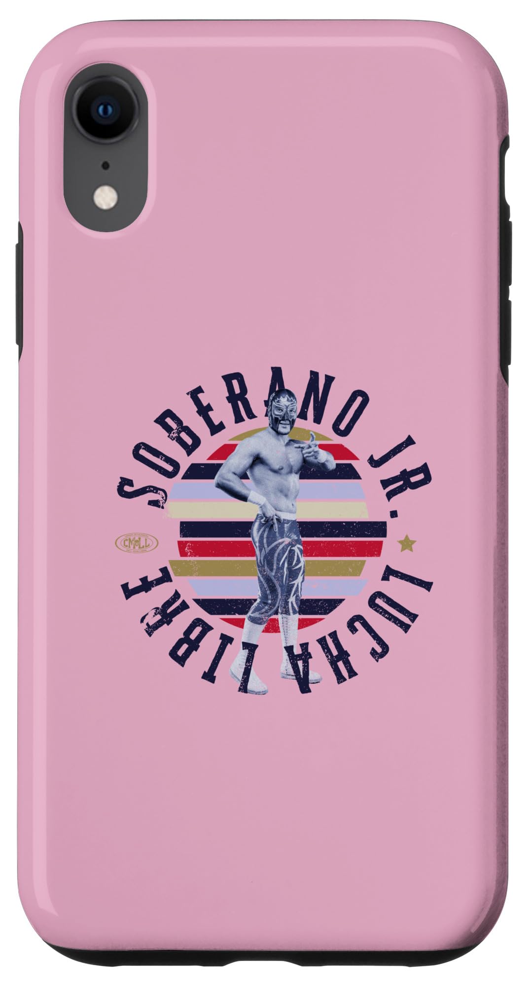 iPhone XR Soberano Jr. Mexican Luchador Ideal for men and women. Case