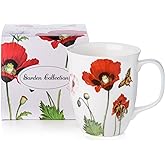 McIntosh Poppies Fine Bone China Java Mug (12.5 oz)