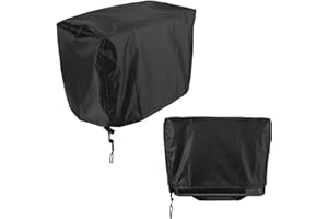 LYREH Fish Finder Cover for Lowrance & Humminbird 7 Inch Devices, 11.8x7.9x5.5 Inch Oxford Fabric Depth Finder Cover with Silver Coating & Drawstring Waterproof Protection for Screen and Devices