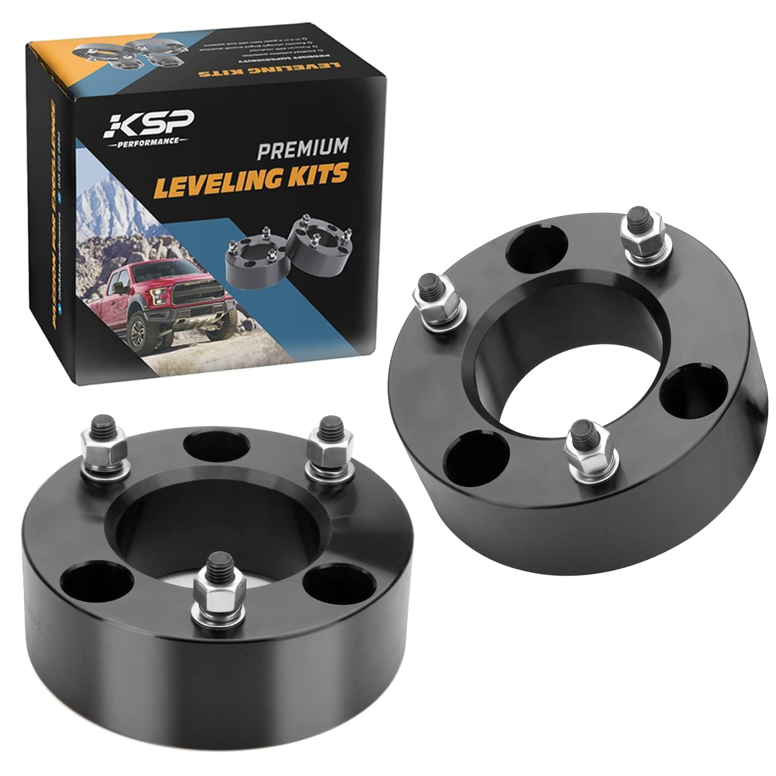Photo 1 of KSP 3in Level Lift Kits for F150 2004-2026,3" Front Leveling Lift Kits Compatible with Expedition 03-18,Mark LT 2005-2008, Aluminum Forged Strut Spacer Raise the Truck 3inch Package of 2