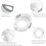 Rainberg Potty Training Seat for Kids with Backrest Handles Anti Slip Splash view 4