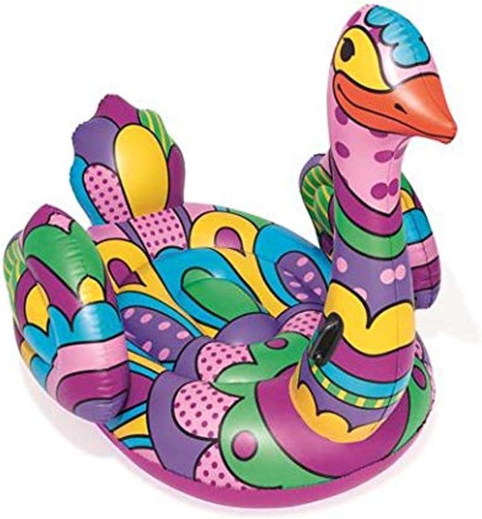 H2OGO! POP Ostrich Inflatable Pool Float | Pool Lounge Can Fit 2 People | Great for Pool Parties, Beach, Lake