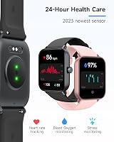 TOOBUR Smart Watch Men Women Alexa Built-in 1.8" HD IP68 Waterproof Fitness view 3