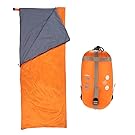 Lixada Envelope Sleeping Bag Ultra-light Waterproof with Compression Sack for Outdoor Traveling Camping Hiking