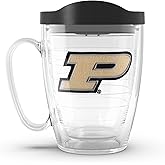 Tervis Made in USA Double Walled Purdue University Boilermakers Insulated Tumbler Cup Keeps Drinks Cold & Hot, 16oz Mug, Primary Logo