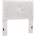 Signature Design by Ashley Paxberry Boho Chic Panel Adjustable Headboard ONLY, Full, Whitewash