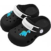 Neoxlem Kids Toddler Clogs Boys Girls Dinosaur Slip on Slides Sandals Summer Beach Pool Outdoor Water Shoes Shower Slippers Garden Clog