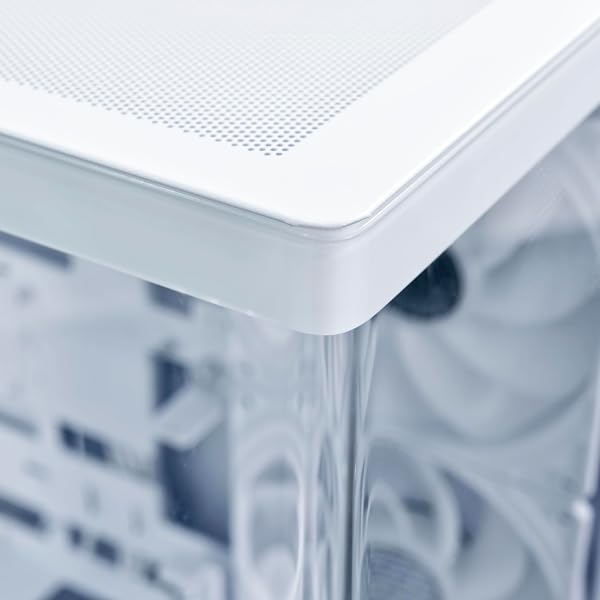 LIAN LI MID-TOWER ATX PC CASE, 3 X 140MM ARGB FANS, CHASSIS WITH FRONT & SIDE TEMPERED GLASS PANELS, LIQUID COOLING READY, GAMING COMPUTER CASE, (CG237 RGB – ATX -WHITE)
