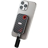 Netac 512GB Magnetic Portable SSD Up to 2000MB/s Read 1700MB/s Write Speed, Snap and Go, USB 3.2 Gen2 External Solid State Drives Compatible for Smartphone/Laptops/Business Travel Essential, ZX20 II