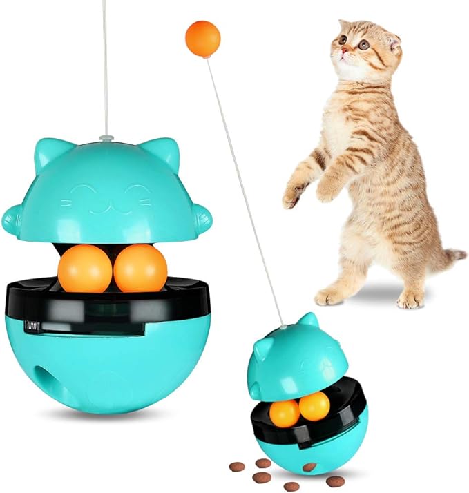 JOCCIK Cat Toys, Interactive Toys for indoor cats, Cat Treat Ball Toys, Cat Dispenser Food Toys