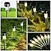 Solar Garden Lights Outdoor Solar Pathway Lights Kinna Stainless Steel Landscape Lighting for Lawn, Patio, Yard(Gunmetal) … (Gunmetal)