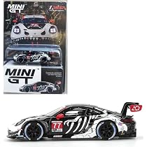 Diecast Model Car Compatible with Porsche 911 GT3 R #77 AO Racing