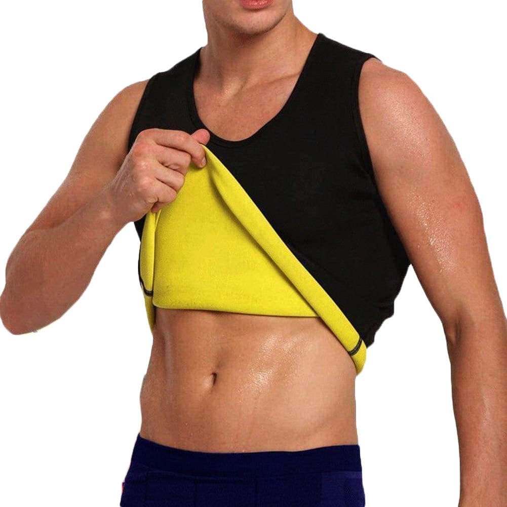 Men's Hot Sweat Body Shaper Tummy Fat Burner Tank Top Slimming Neoprene Sauna Suits For Weight Loss Shapewear