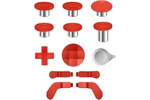 ORITIKUR Accessories for Xbox Elite Controller Series 2-13 in 1 Replacement Paddles Thumbsticks Analog Sticks Joystick Parts Repair Kit Component Set with 2 D-Pads, 1 Tool