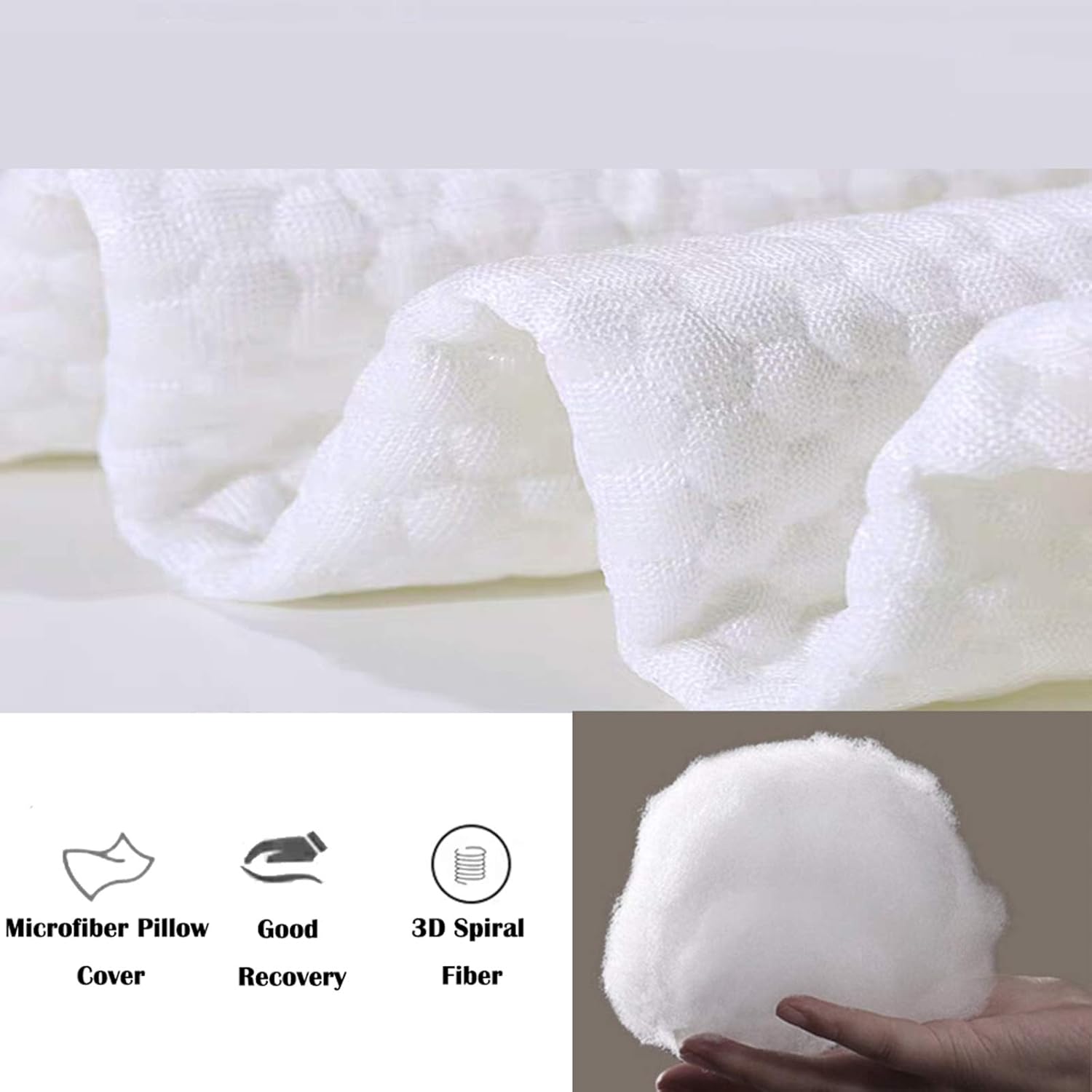 DOWNCOOL Full Body Pillow for Adults- Ultra Soft Long Bed Pillow with Removable Bamboo Cover Cooling Breathable, Polyester Microfiber Large Body Pillow, 20x54 inch ( with Cover): Kitchen & Dining