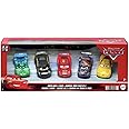 Mattel Disney Pixar Cars Cars 3 Tokyo Race Carla Veloso, Lewis Hamilton, Lightning McQueen, Max Schnell & Jeff Gorvette Diecast Car 5-Pack