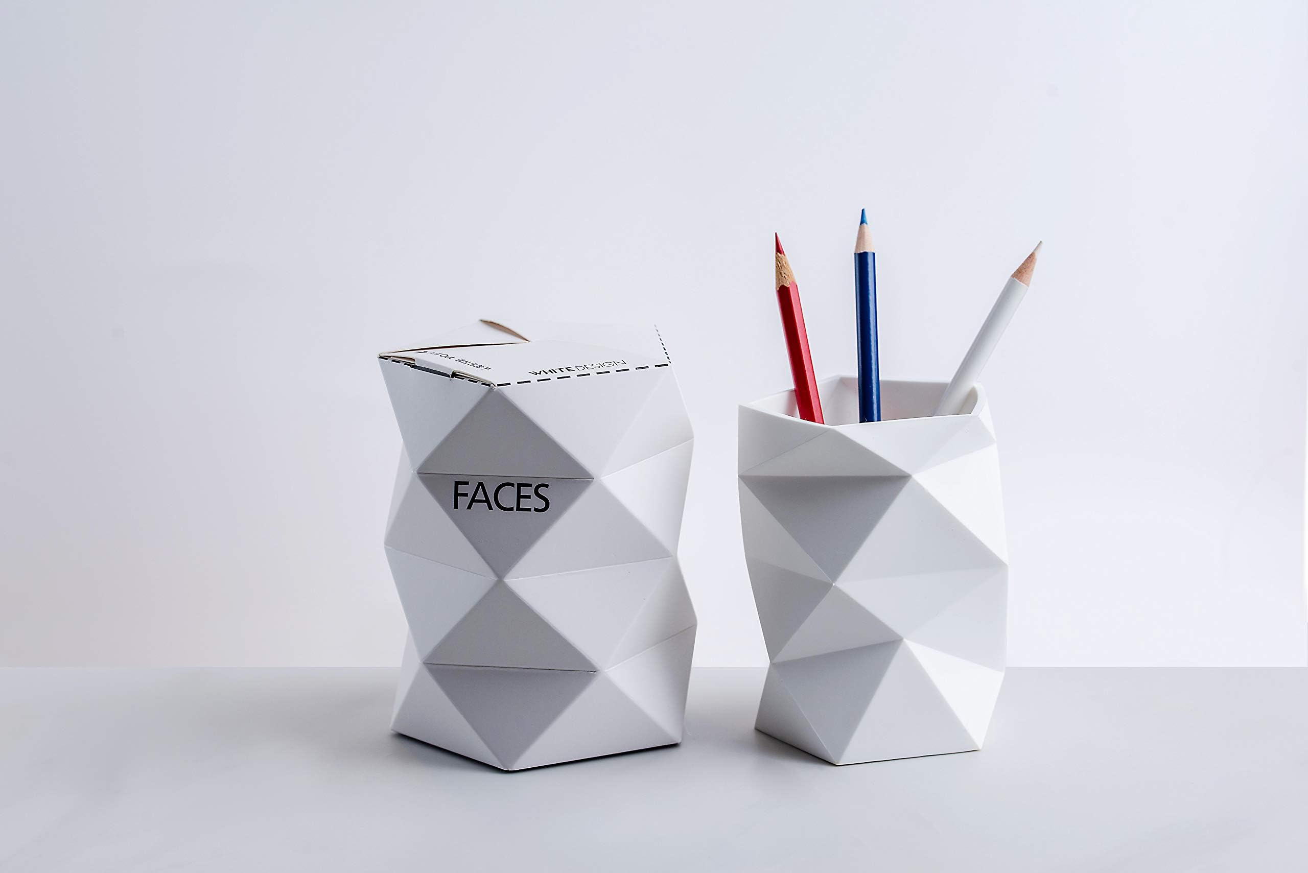 ConsWin Silicone Pen Holder, Creative Design Soft Silicone Pen/Pencil Cup Desk Organizer for Home and Office Supplies (White)