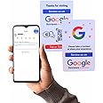 NFC Tag Google Review Card - Boost Customer Feedback with Tap & Scan QR - No App, No Subscription - Works on iPhone & Android (White, Set of 1)