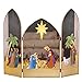 Holiday Nativity Fireplace Screens, Multi