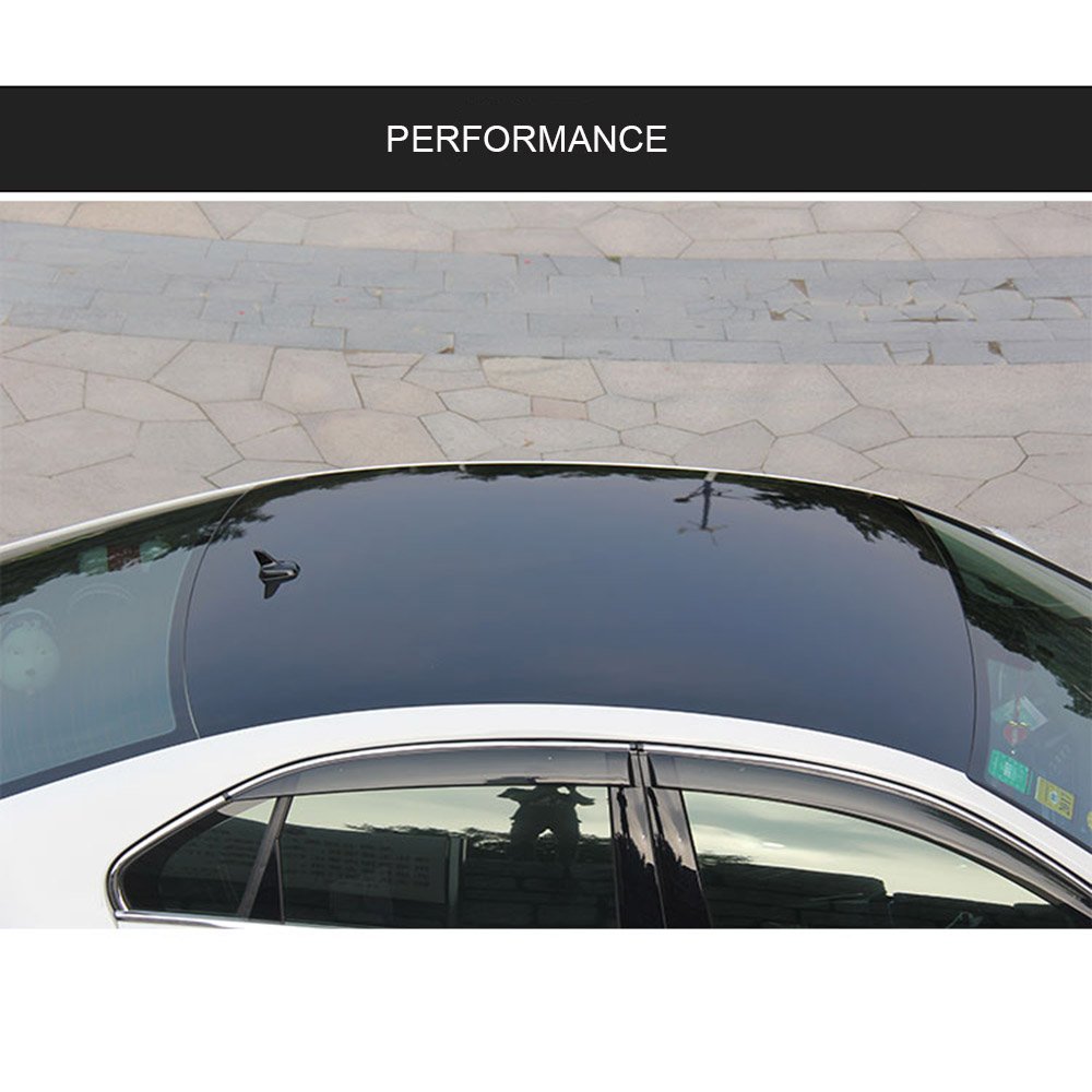 楽天 Hoho車sunroofウィンドウプロテクターfilmサンシェードビニールフィルムステッカーデコレーション 135cmx100cm ブラック Rf 01 135cm100cm B0776qvhvy 135cmx100cm 新発売の Shed4less Com