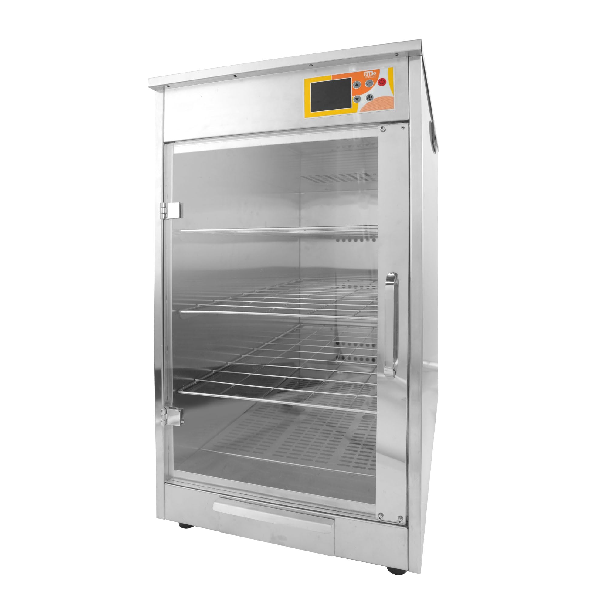 Photo 1 of 4-Shelf Electric Fan Circulated Hot Box Food Warmer for Holding 4" D Full-Size Steam Table Pans, Countertop Heated Holding Cabinet for Pizza Pretzel, Catering Warming Oven w/Water Tray, 120V, 600W