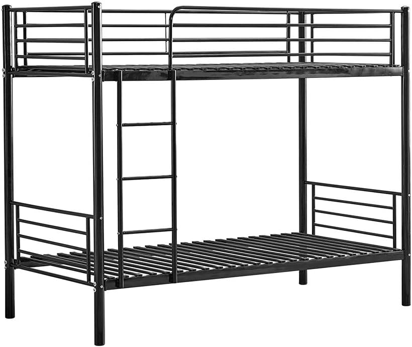 Huisen Furniture Metal Single Bunk Bed High Sleeper Cot Frame 3FT with