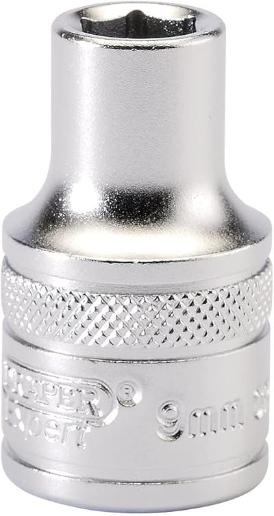 Draper 16597 1/2 In Drive 9mm 6 Point Socket