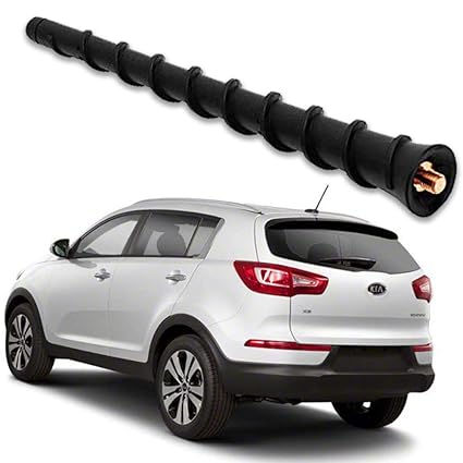 Ksaauto Antenna Fits Dodge Avenger Kia Rondo Sedona Rio5 Forte Koup Sorento Soul Sportage Borrego Rear Top Roof 7 Inches Flexible Spiral Rubber