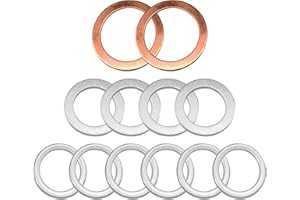 BESTMOY 12PCS Differential Transfer Case Crush Washer Gasket Kit - Compatible with Toyota, Lexus, Scion - OEM 9043024003, 1215710010, 90430A0003