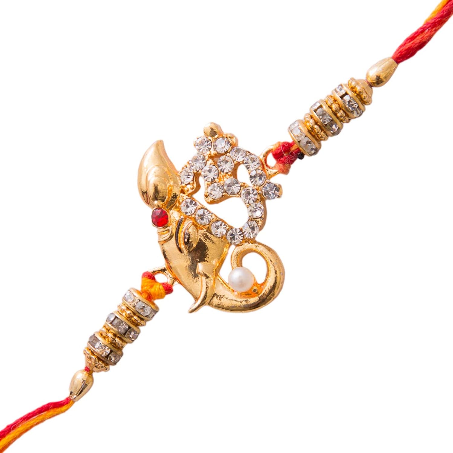 elegant rakhi/band for beloved brother- golden