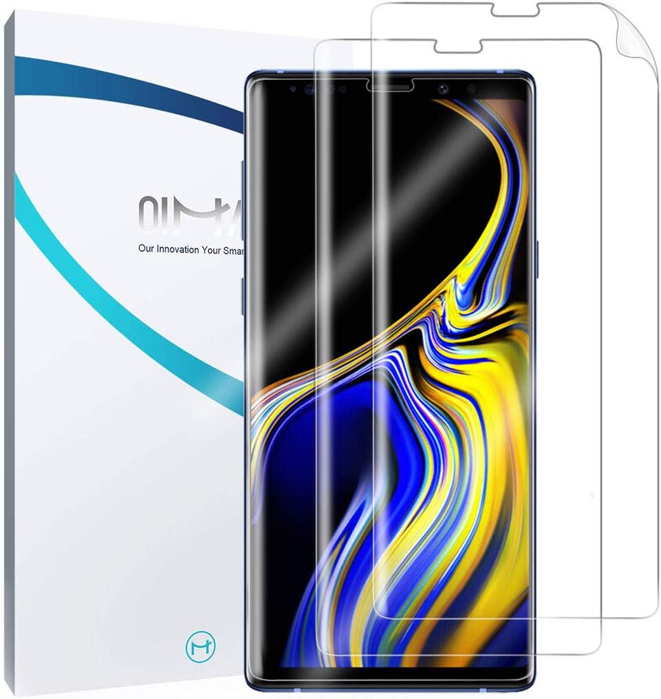 QiMai Galaxy Note 9 Screen Protector [3 Pack] Case Friendly HD Clear Nano TPU Film Screen Protector Cover Shield for Galaxy Note 9