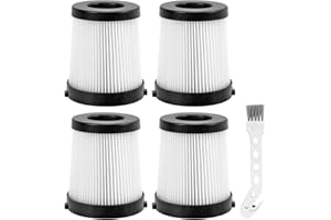 NETEZZA FSV001 Replacement Filter Compatiable with Fabuletta FSV001, FSV101, Girnoor G160 and G165 Afoddon A38 Cordless Stick Vacuum Cleaners Series 4 Pack