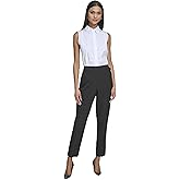 Karl Lagerfeld Womens Slim Fit Elastic Back Suit Pant