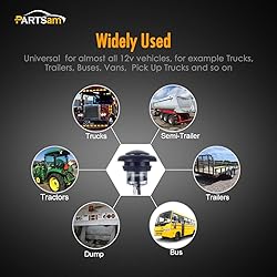 Partsam 5x 3/4" Mini Smoke Lens Amber LED Clearance