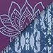 Gaiam Yoga Mat Premium Print Reversible Extra Thick Non Slip Exercise & Fitness Mat for All Types of Yoga, Pilates & Floor Workouts, Purple Lotus, 6mmthumb 1