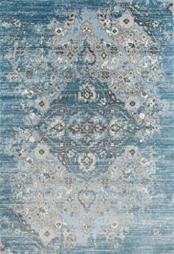 4620 Distressed Blue 710X106 Area Rug Carpet Large New