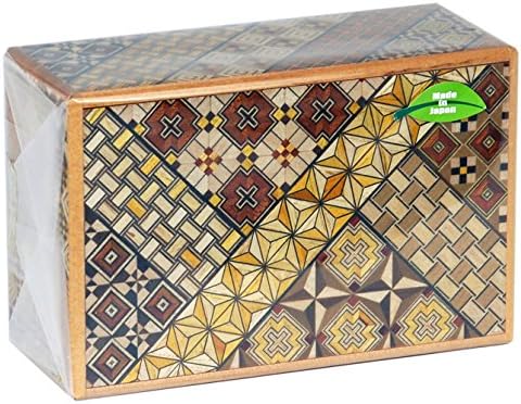 YOSEGI YokohamaUSA SAMURAI Wooden Secret Trick Puzzle Magic LARGE Box 21 Step