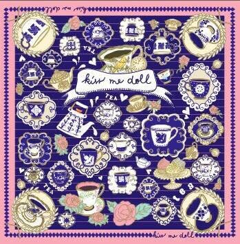 Women Luxury Large Square 100% Silk Scarf Shawl Wrap Exclusive Design, Bayswater No.1, 40"x40"