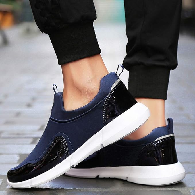 Amazon.com: Sharemen Couple Shoes Flying Woven Mesh Cloth Sequins ...