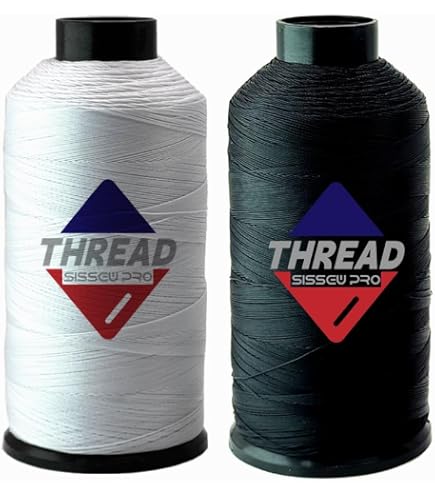Coats Ultra Dee UVR-Bonded Polyester Thread - White, 16oz Cone, Size 46 Tex 45 For Boat Upholstery