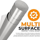 vgoltd Gloss Self-Adhesive Vinyl Wrap 30x100 cm Silver Furniture Sticker view 4