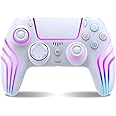 Wireless Controller for PS4 with LED Lighting, Remote Control for PS4 with Double Shock, Six-Axis Sensor, Game Controller for PS4/PS4 Pro/PS4 Slim