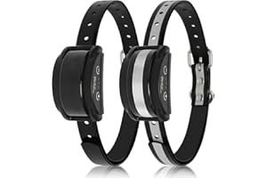 PetJoy Bark Collar for Dogs, Automatic Barking Collars 2 Pack, Anti Barking Shock Collar, No Bark Collars for Small Medium Large Dogs, with Beep & Shock IP67 Waterproof