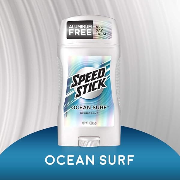 SPEED STICK CLEAR SOLID DEODORANT, OCEAN SURF 3 OZ (PACK OF 5)