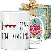Koouyiedy Funny Mug Gifts for Book Lover - Book Lover Gifts for Friend Bestie Readers - Librarian Mug Gift for Women - Bookish Gift - Bookworm Cup 11OZ