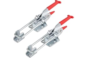 Heavy Duty Toggle Clamp Latch, COOLOGIN 2000lbs Large Capacity Adjustable Latch U Bolt Self-Lock Toggle Latch for Tire Carrie