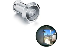 TOGU TG3016NG-CP Solid Brass UL Listed HD Glass Lens 220-degree Door Viewer Peephole for 1-3/8" to 2-1/6" Doors, Polished Chrome Finish