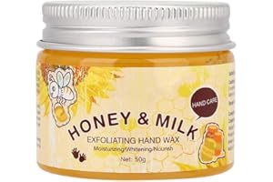 HURRISE 50G Hand Moisturizing Mask, Milk Honey Exfoliating Moisturizing Lightening Hand Care Mask For Dry Cracked Hands Repair Of Rough Kkin For Women And Men
