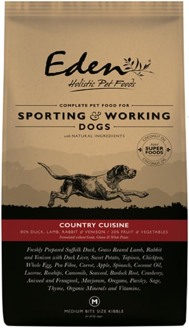 Eden Working Dog Food 8020 Country Cuisine 15Kg Small Kibble Amazon